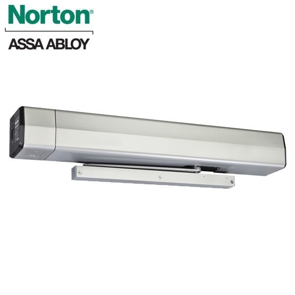 Low Energy Door Operator, Surface Mount, Pull Side, Slide Track, Slide Track Arm, Aluminum Finish